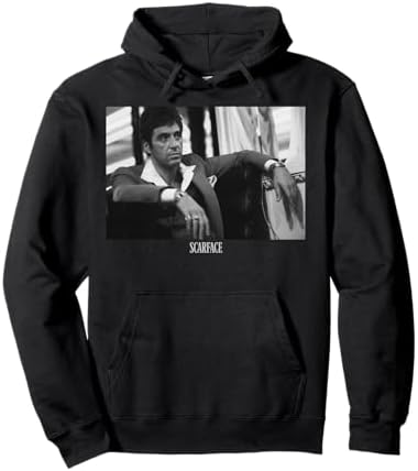 Amazon.com: Scarface Black and White Movie Poster Hoodie Pullover